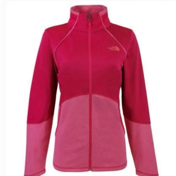 The North Face 100 Cinder Full Zip Jacket Rose Red Small - Picture 1 of 7